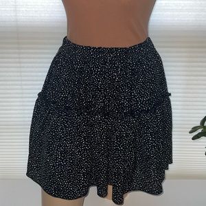 SHEIN M Ruffled Polkadot Skirt